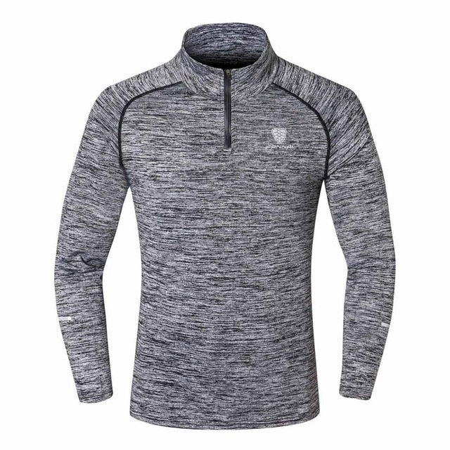 New Winter Autumn Hoodies Sport Shirt Men Hat Zipper Running Jackets Fitness Gym Sports Clothing Sport Top Men's Sportswear 2019