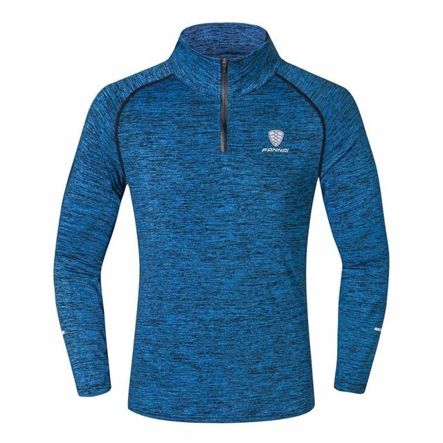 New Winter Autumn Hoodies Sport Shirt Men Hat Zipper Running Jackets Fitness Gym Sports Clothing Sport Top Men's Sportswear 2019